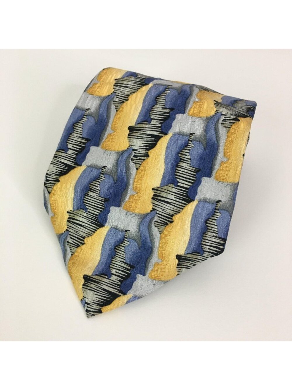 Cocktail Collection Necktie Mens Silk Yellow Blue WINE Abstract Career Statement